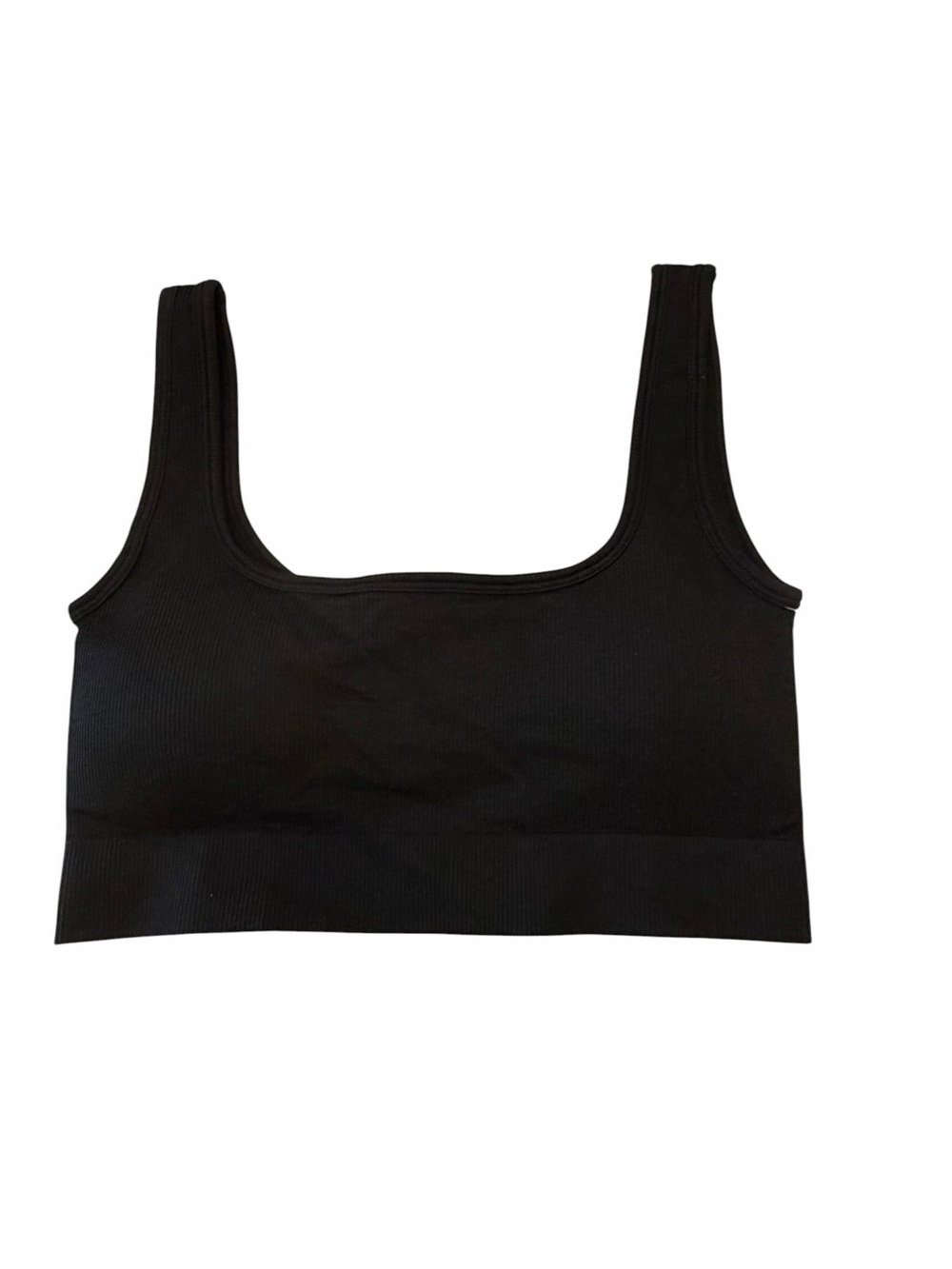 Women’s Yoga Sports Bra Medium Black Stretch Comfort Sample‎ NEW Athletic Sporty